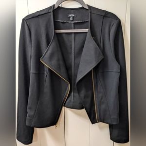 APT 9, Black Moto Jacket, Size Medium. NWOT.